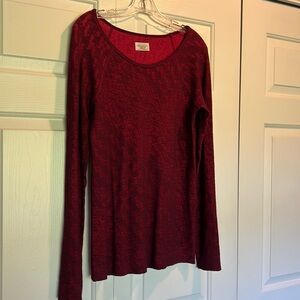 “Athleta” burgundy long sleeved top